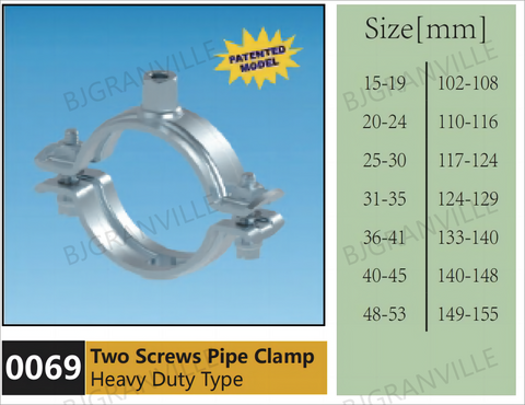 Two Screws Pipe Clamp