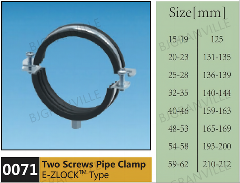Two Screws Pipe Clamp